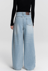 Vintage Curved Utility Pocket Wide - Leg Jeans - COPPING THREADS - RAPPEYE